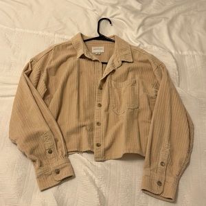 Cropped corduroy jacket